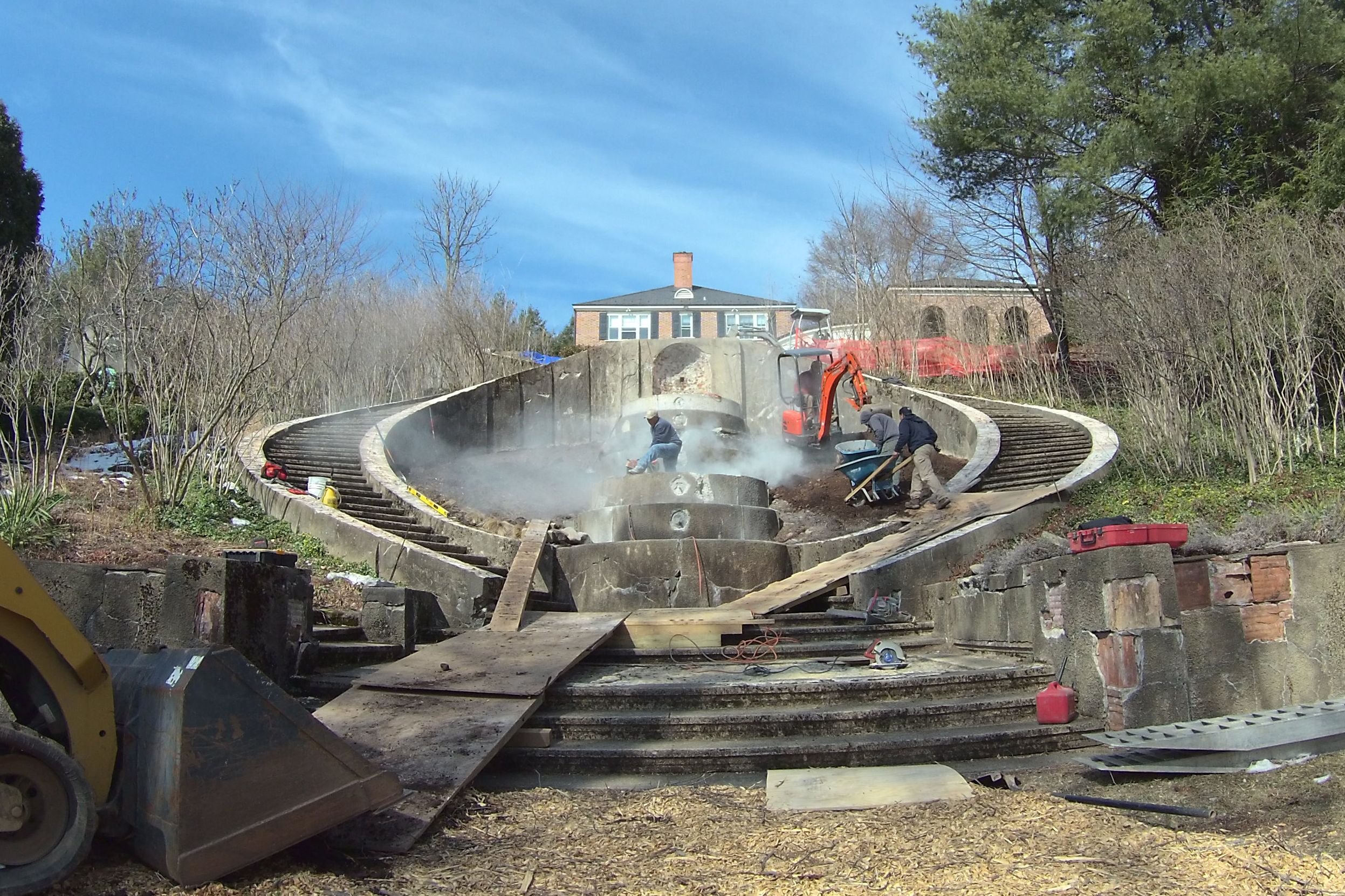 Construction of Cascade Fountain